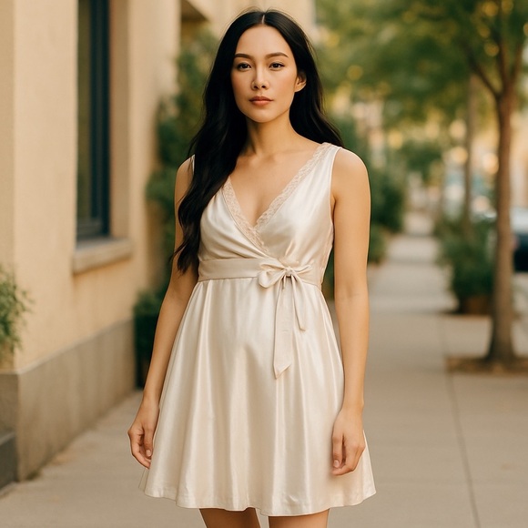 Lida Baday Formal / cocktail Dress luxurious blend silk polyester & cott… - Picture 1 of 5